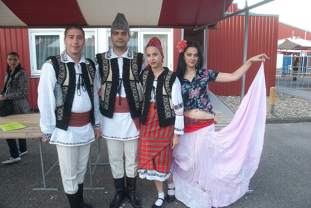 Folk dancers from Romania - Beautiful and exotic traditional dresses - Image Courtesy - Denis' Life on flickr